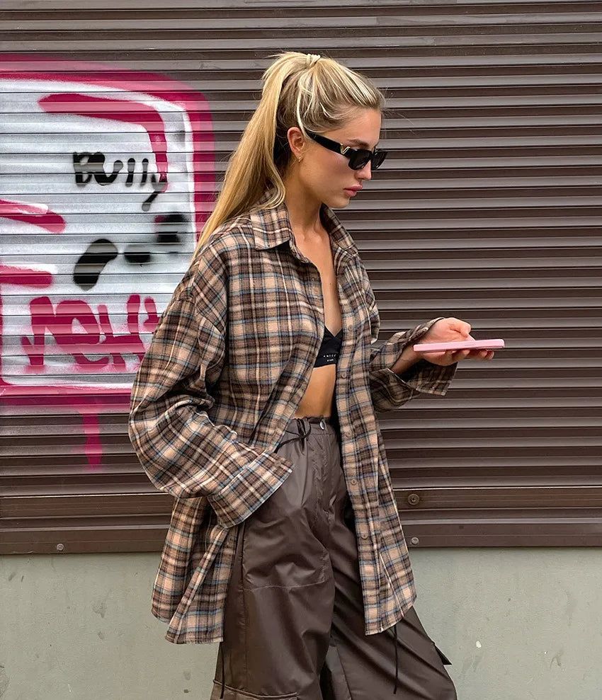 PlaidChill Oversized Shirt